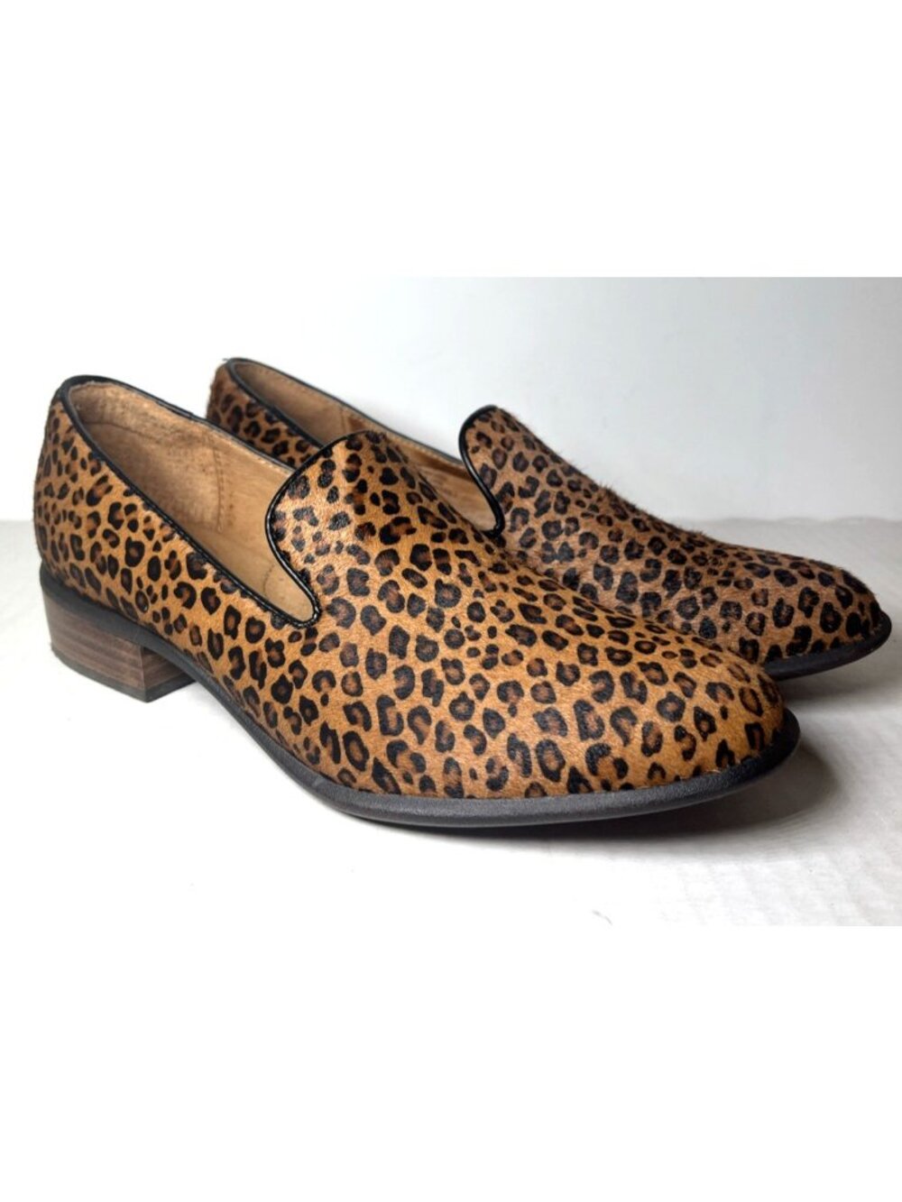 Sofft Leopard Print Calf Hair Pumps Womens 8.5 M